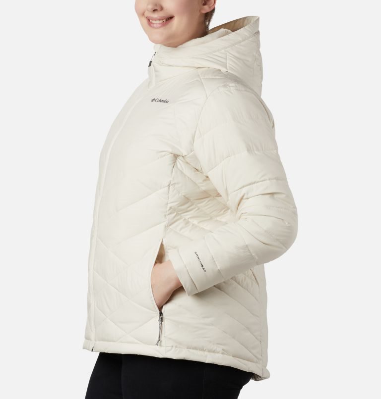 Women's Columbia Heavenly Hooded Jackets Cream | Plus Size CA-C8045